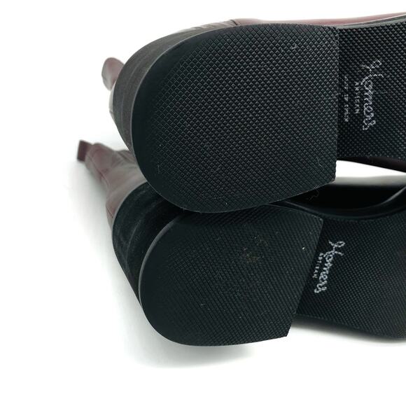 HOMERS Artisan Ribbed Chelsea Leather Ankle Boot Purple 41 - Picture 13 of 13